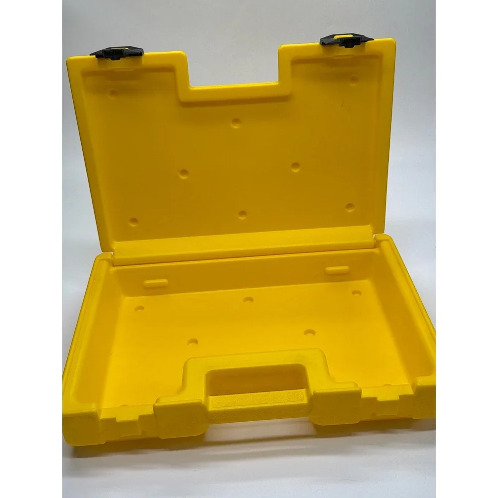 Vintage 1983 Fisher-Price Construx Yellow Hard Plastic Storage Carrying Case USA
